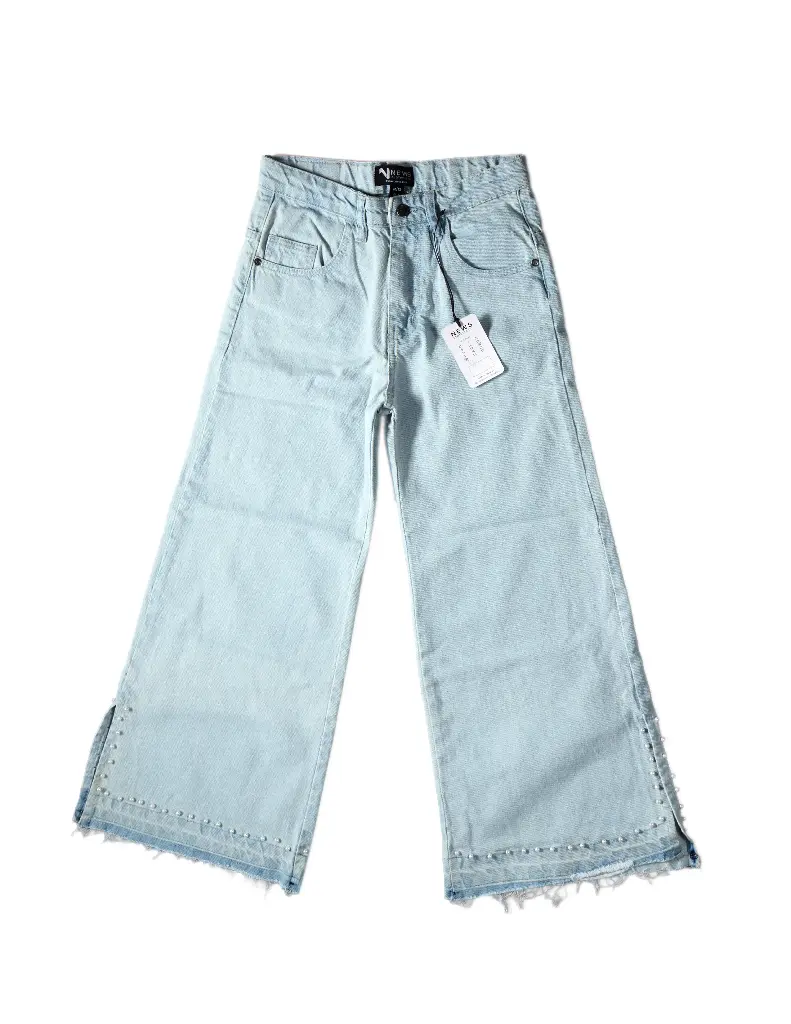 Denim Pants Pearls